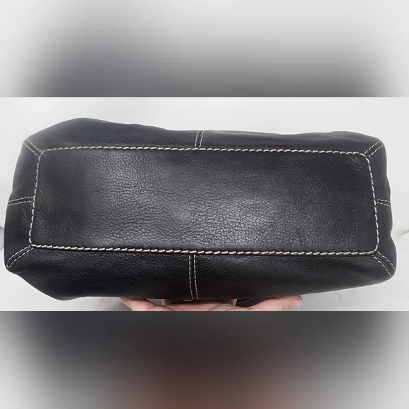 Michael Kors Hudson Large Black Pebbled Leather Shoulder Bag Satchel NWT $398 - Picture 5 of 16